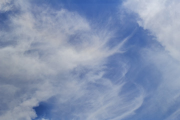 Clear blue sky with cloudy as a background wallpaper, pastel sky wallpaper