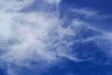 Blue sky and clouds with copy space