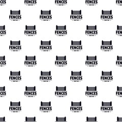 Fence architecture pattern vector seamless repeat for any web design