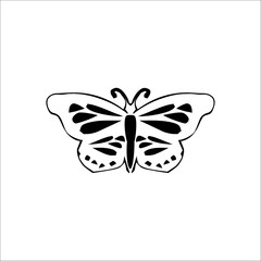 Butterfly icon. Vector Illustration