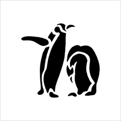 Penguin icon. Vector Illustration