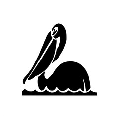 Pelican icon. Vector Illustration
