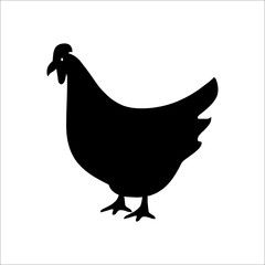 Hen icon. Illustration