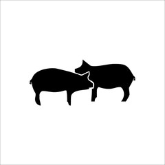 Pig icon. Vector Illustration