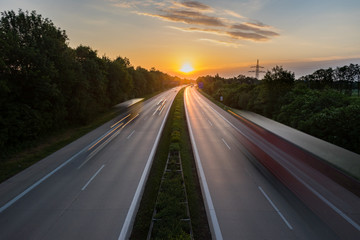 Naklejka premium Bewegung auf der Autobahn
