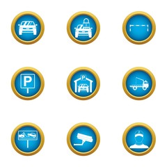 Car deal icons set. Flat set of 9 car deal vector icons for web isolated on white background