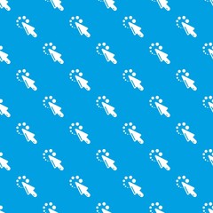 Cursor loading pattern vector seamless blue repeat for any use