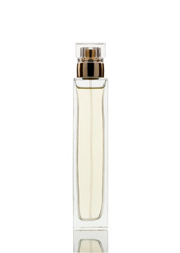 perfume bottle on white background