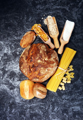 whole grain products with complex carbohydrates