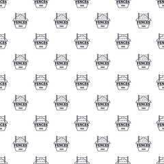 Fence prison pattern vector seamless repeat for any web design