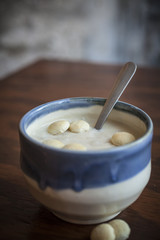 Clam Chowder with oyster crackers