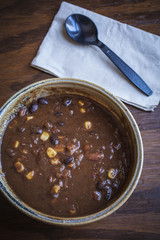 Black bean and corn chowder