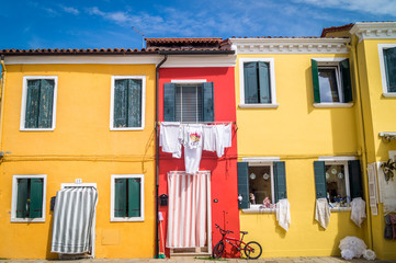 Bunte Häuserfassaden