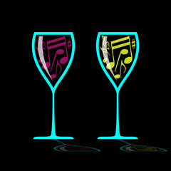 Glass of music
