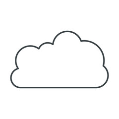 cloud weather isolated icon vector illustration design