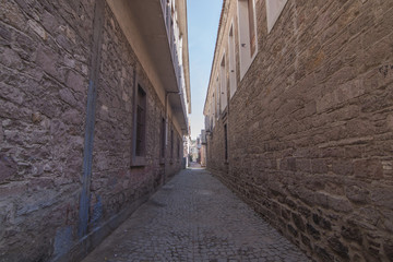 Oldtown street view in Ayvalik.