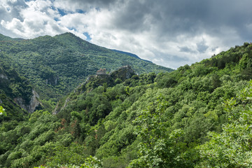 Fototapeta premium Amazing landscape of Green Hills near town Asenovgrad in Rhodope Mountains, Plovdiv region, Bulgaria