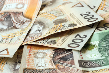 polish money background