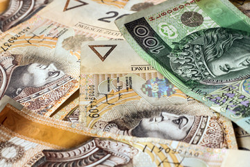polish money background
