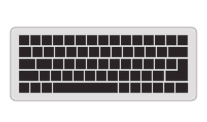 computer keyboard isolated icon vector illustration design