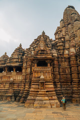 Western Group of Temples, ancient ruins in khajuraho, India