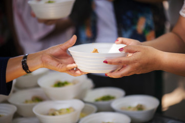Feeding the poor Helping each other in society