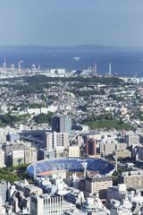 The city scape of YOKOHAMA