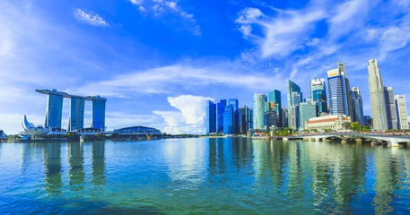 Selbstklebende Fototapete Singapur Landschaft von Singapur