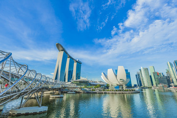 Naklejka premium Krajobraz Singapuru