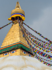 Bouddhanath Stupa the landmark of in Kathmandu Nepal