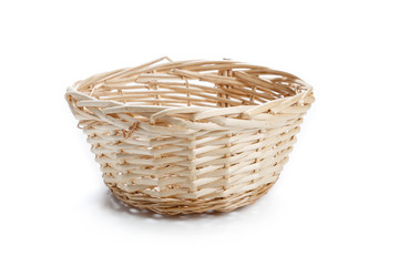 Obraz premium empty wicker basket