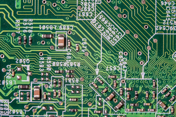 Macro of computer circuit board