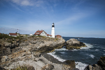 Fototapeta na wymiar Lighthouse in the Coast