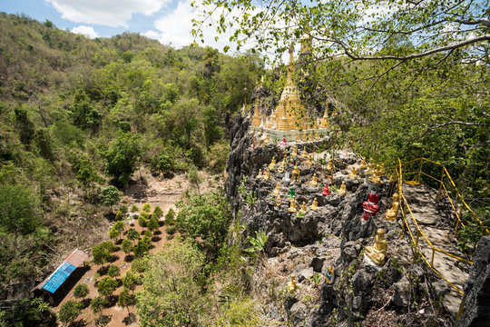 Buddha on a stone platform