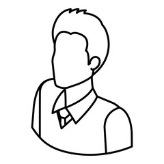 businessman avatar character icon vector illustration design