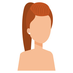 young man shirtless avatar character vector illustration design