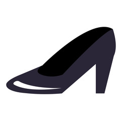 female heel shoe icon vector illustration design