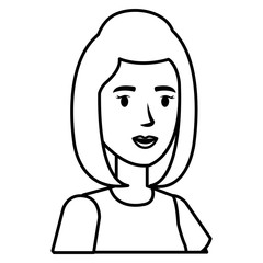 businesswoman avatar character icon vector illustration design