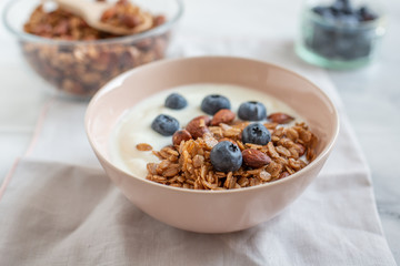 Joghurt mit Müsli 