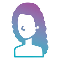 beautiful and young woman shirtless character vector illustration design