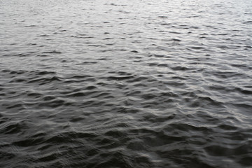 water with waves. the surface of the water is rippling