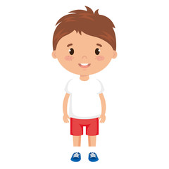 little boy son character vector illustration design