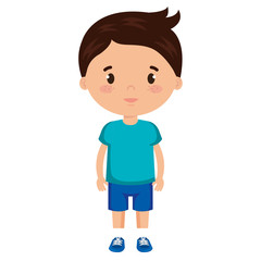 little boy son character vector illustration design
