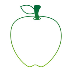 fresh apple fruit icon vector illustration design