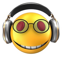 3d yellow emoticon smile