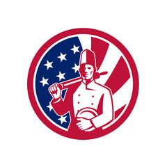 American Baker USA Flag Icon