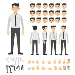 People working vector icon illustration character 
