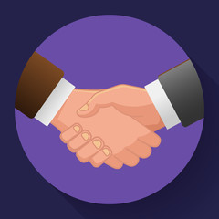 Business handshake icon, contract icon agreement icon for app or website