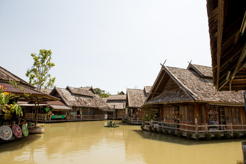 Fototapeta premium Floating Market in Thailand