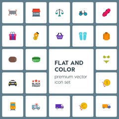 Modern Simple Set of transports, clothes, money, shopping Vector flat Icons. Contains such Icons as  train,  underground,  finance,  cargo and more on grey background. Fully Editable. Pixel Perfect